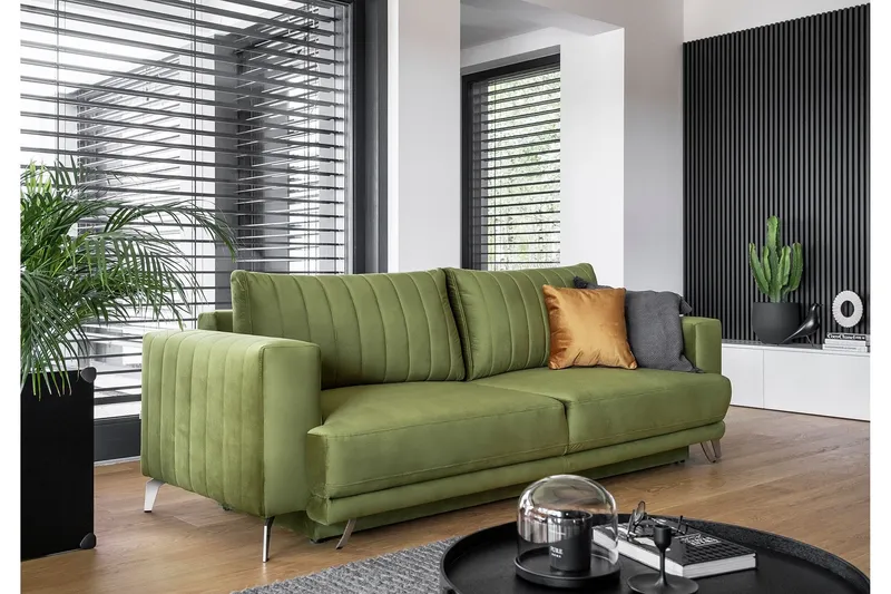 Jalissia 3-sits Soffa - Ljusgrön — Ljusgrön