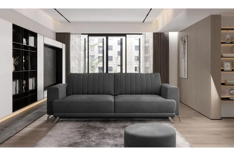 Jalissia 3-sits Soffa - Mörkgrå (Art.nr 1437851) — Mörkgrå