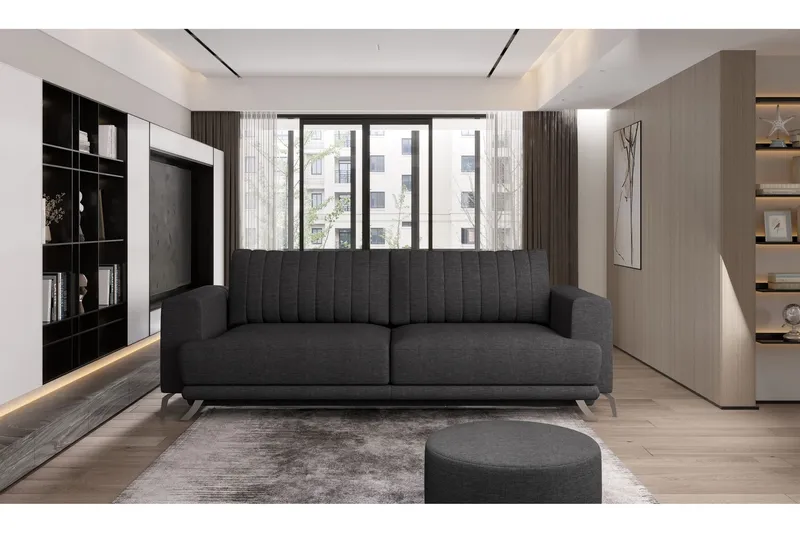Jalissia 3-sits Soffa - Mörkgrå (Art.nr 1437855) — Mörkgrå