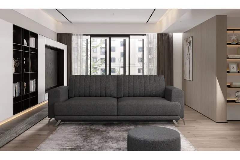 Jalissia 3-sits Soffa - Mörkgrå (Art.nr 1437809) — Mörkgrå