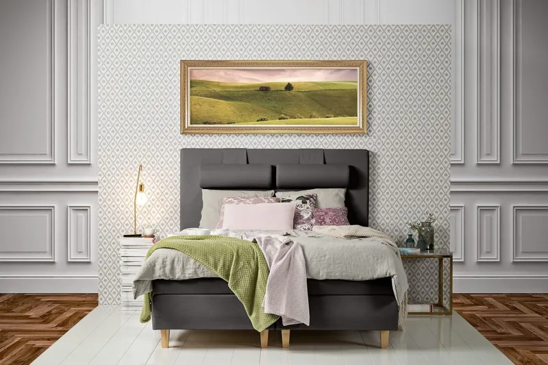 James Kontinentalsäng 180x200 cm - Ljusgrå (Art.nr 219238) — Ljusgrå