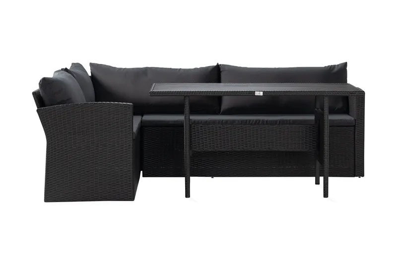 James Light Soffgrupp Utomhus 5-sits - Svart (Art.nr 3074460) — Comfort Garden