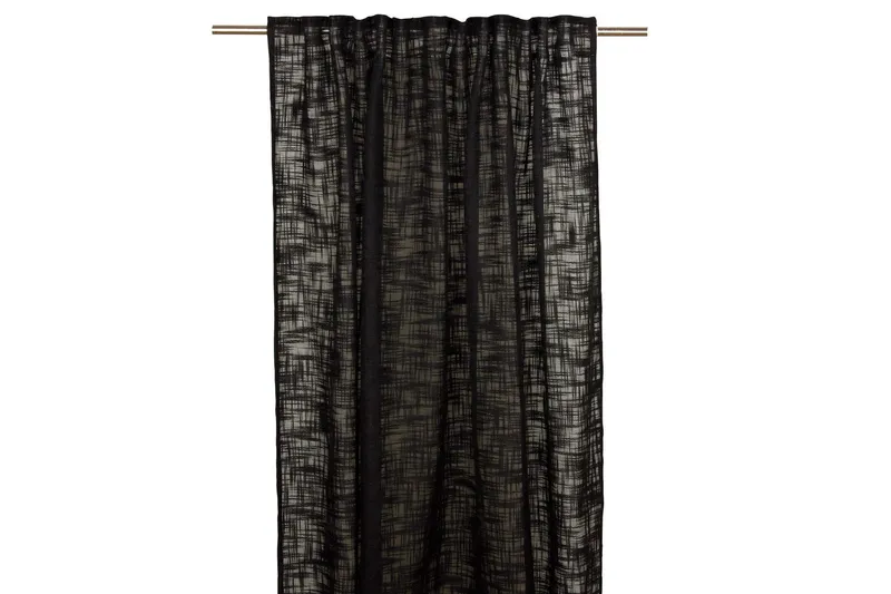 Jeff Gardinlängd 135x280 cm - Svart — Svart