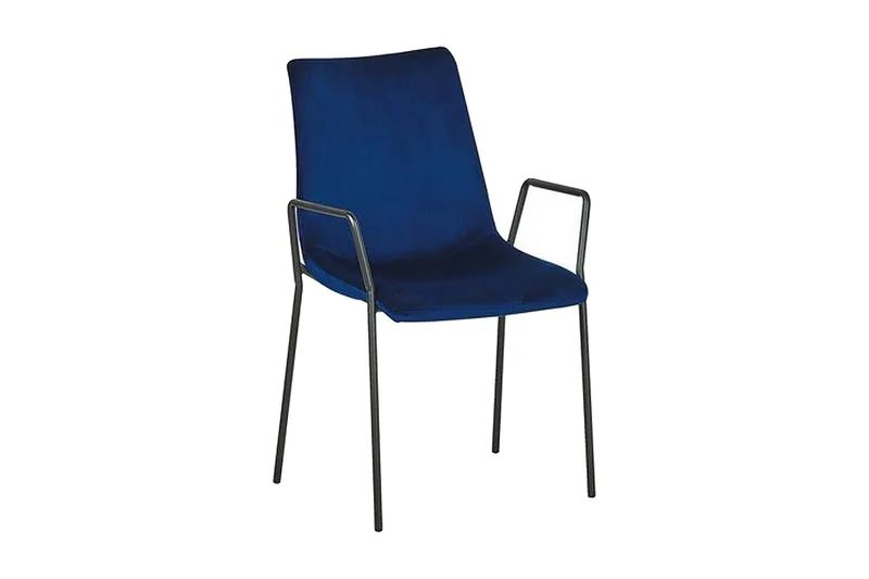 Jeffsy Matstol 2-pack - Sammet/Mörkblå — Sammet/Mörkblå