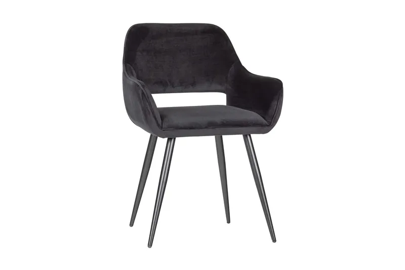 Jelle Matstol 2-pack Sammet - Svart — WOOOD