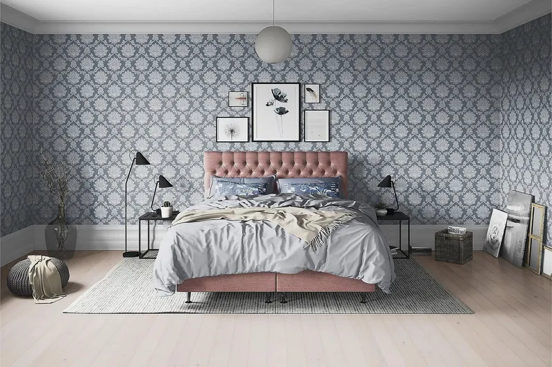 Joluma Sängpaket Fast 120x200 cm - (+Fler val) 120x200 cm Mörkrosa (Art.nr 1518132) — Drömvik