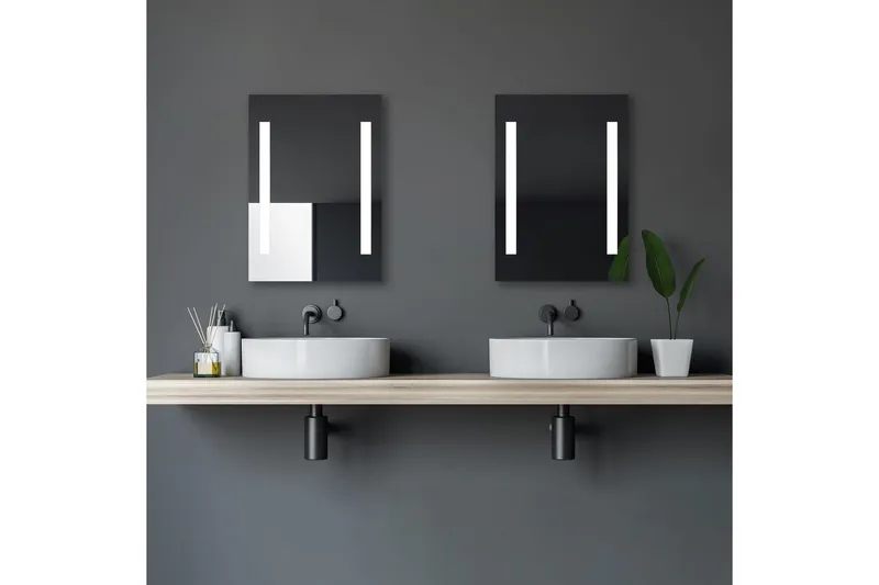 Jordberga Badrumsspegel 70 cm LED-belysning