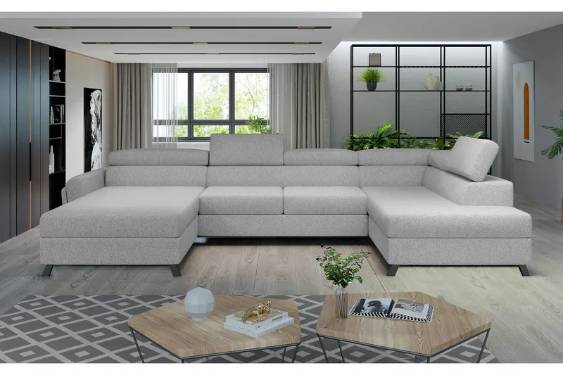 Josette U-soffa med Divan Vänster - Beige — Beige