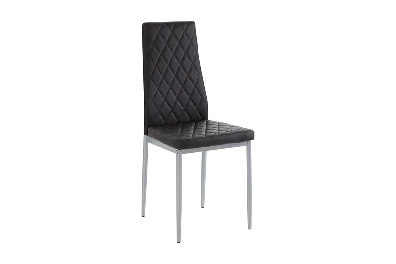 Juana Matstol 2-pack - PU/Svart/Metall — Loft24