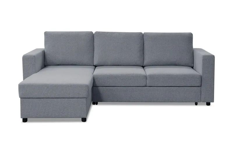 Julia Bäddsoffa 3-sits med Divan Vänster - Ljusgrå — Manor House