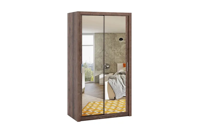 Julissa Garderob 120 cm med Spegel - Natur (Art.nr 933540) — Natur