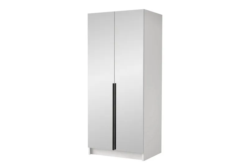 Julissa Garderob med Spegel 100 cm - Vit/Svart (Art.nr 3063066) — Vit/Svart