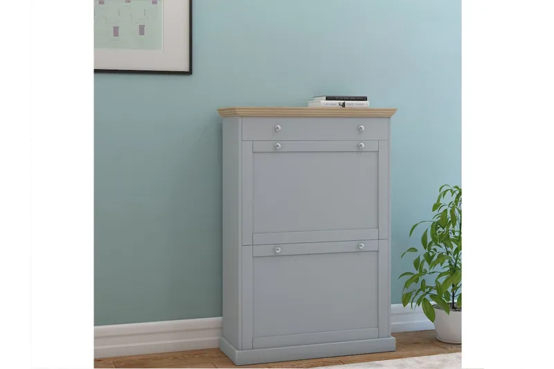 Jundapah Skänk 80x30 cm - Grå/Brun — Grå/Brun