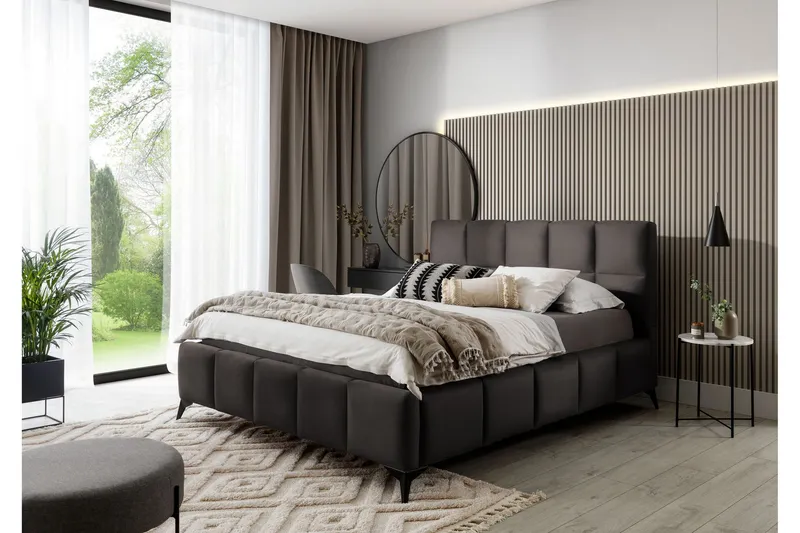 Kamble Sängram med Förvaring 140x200 cm - Brun (Art.nr 1581147) — Brun