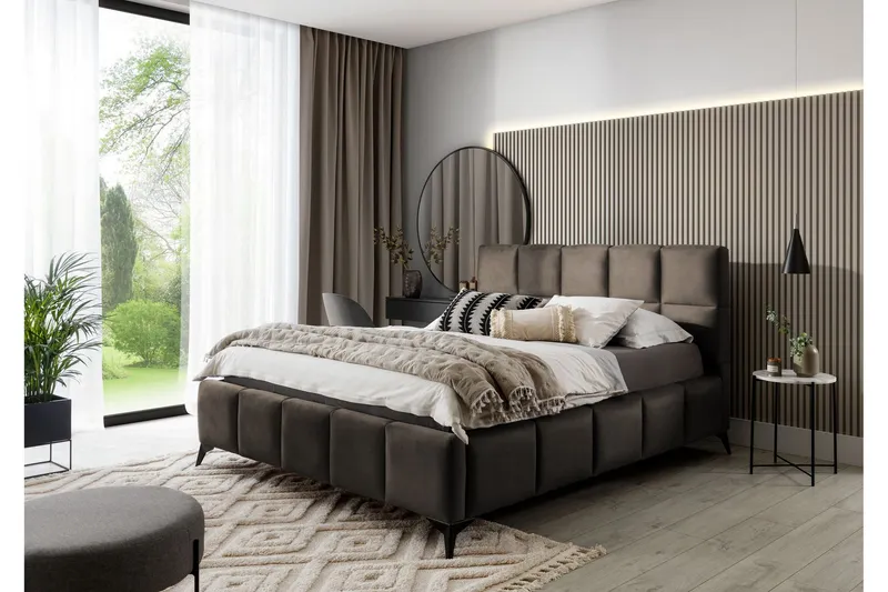 Kamble Sängram med Förvaring 140x200 cm - Brun (Art.nr 1580909) — Brun