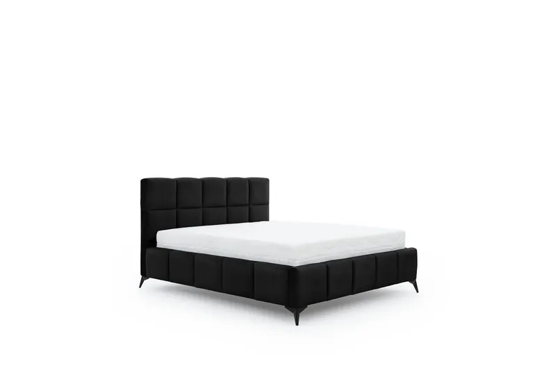 Kamble Sängram med Förvaring 160x200 cm - Svart (Art.nr 1581185) — Svart