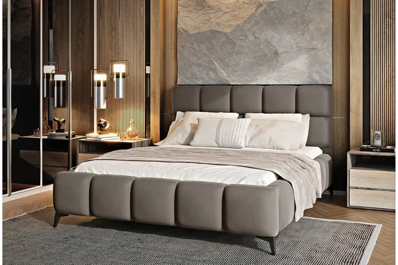 Kamble Sängram med Förvaring 180x200 cm - Beige (Art.nr 1580891) — Beige