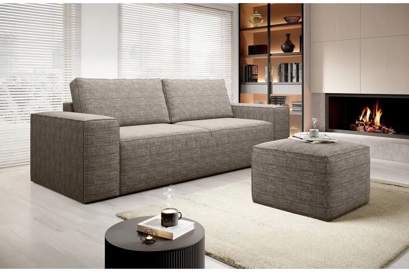 Kamli Bäddsoffa 3-sits med Förvaring - Beige (Art.nr 1580918) — Beige