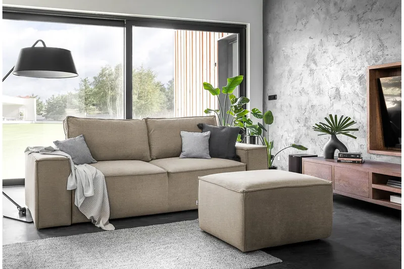 Kamli Bäddsoffa 3-sits med Förvaring - Beige (Art.nr 1580985) — Beige