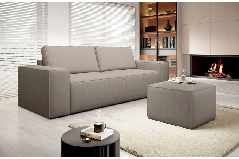 Kamli Bäddsoffa 3-sits med Förvaring - Beige (Art.nr 1581301) — Beige