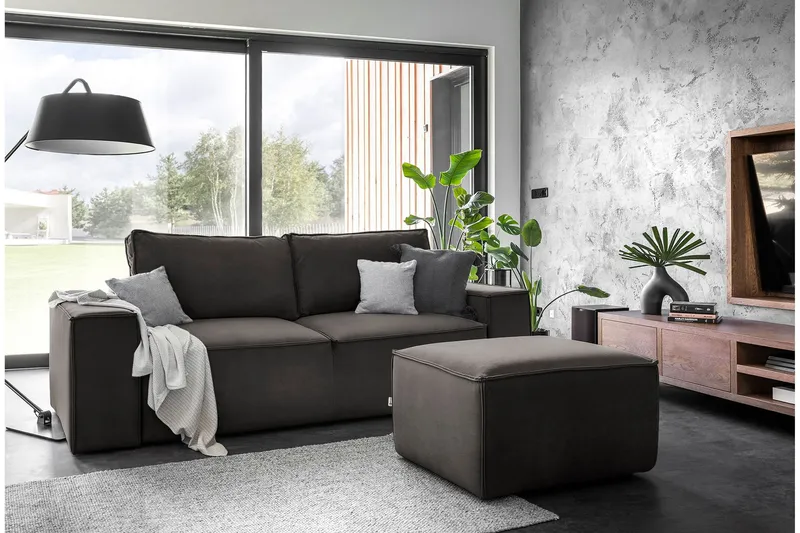 Kamli Bäddsoffa 3-sits med Förvaring - Brun (Art.nr 1581117) — Brun