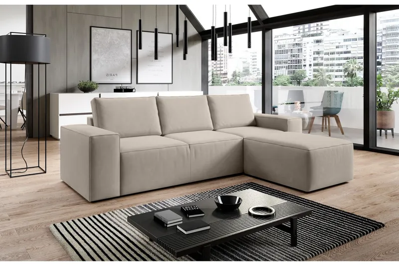 Kamli Bäddsoffa m. Divan med Förvaring - Beige (Art.nr 1580889) — Beige