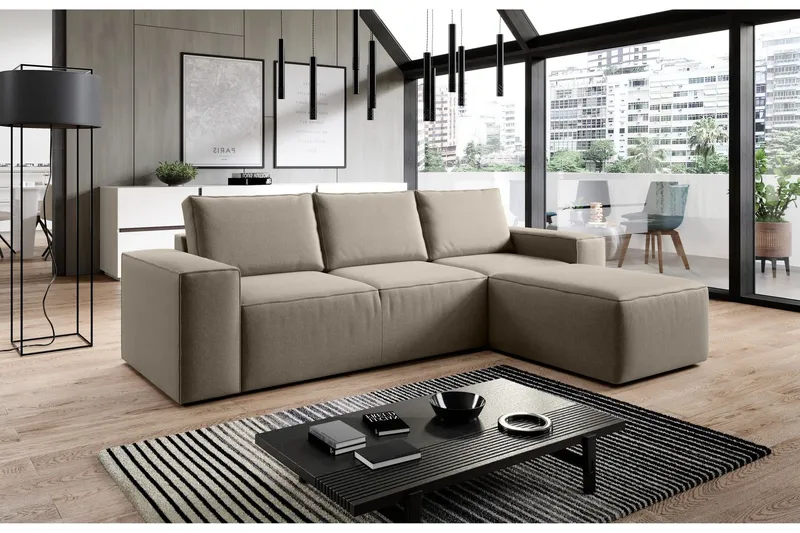 Kamli Bäddsoffa m. Divan med Förvaring - Beige (Art.nr 1580913) — Beige