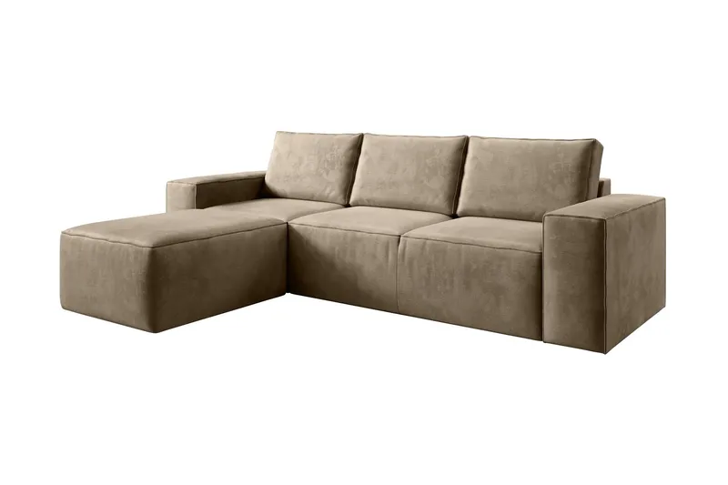 Kamli Bäddsoffa m. Divan med Förvaring - Brun (Art.nr 1580937) — Brun