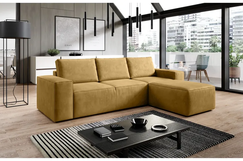 Kamli Bäddsoffa m. Divan med Förvaring - Brun (Art.nr 1581099) — Brun
