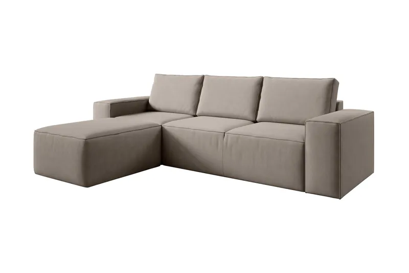 Kamli Bäddsoffa m. Divan med Förvaring - Brun (Art.nr 1581263) — Brun