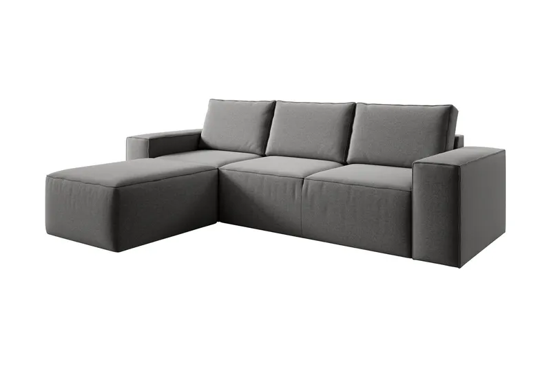 Kamli Bäddsoffa m. Divan med Förvaring - Grå (Art.nr 1580910) — Grå