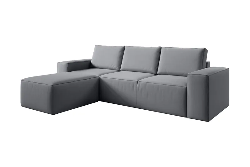 Kamli Bäddsoffa m. Divan med Förvaring - Grå (Art.nr 1581020) — Grå