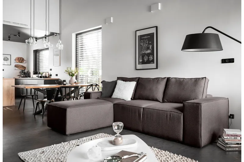 Kamli Bäddsoffa m. Divan med Förvaring - Grå (Art.nr 1581162) — Grå