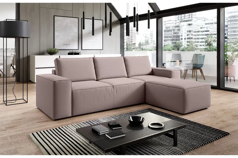 Kamli Bäddsoffa m. Divan med Förvaring - Grå (Art.nr 1581202) — Grå
