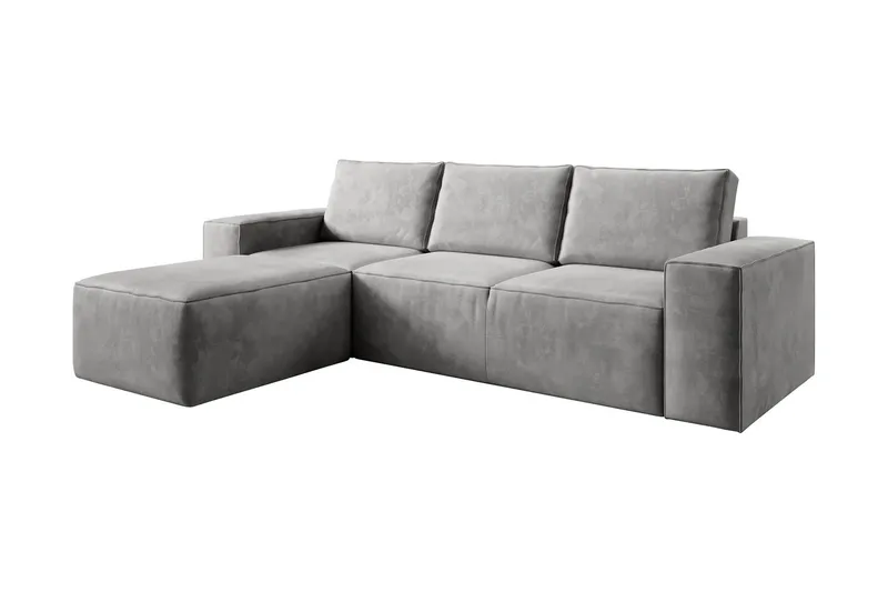 Kamli Bäddsoffa m. Divan med Förvaring - Ljusgrå (Art.nr 1581034) — Ljusgrå