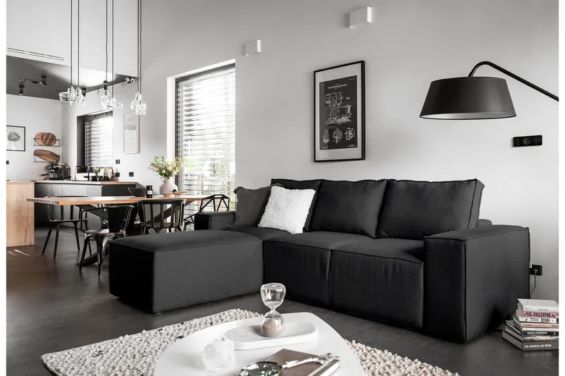Kamli Bäddsoffa m. Divan med Förvaring - Mörkgrå (Art.nr 1581194) — Mörkgrå