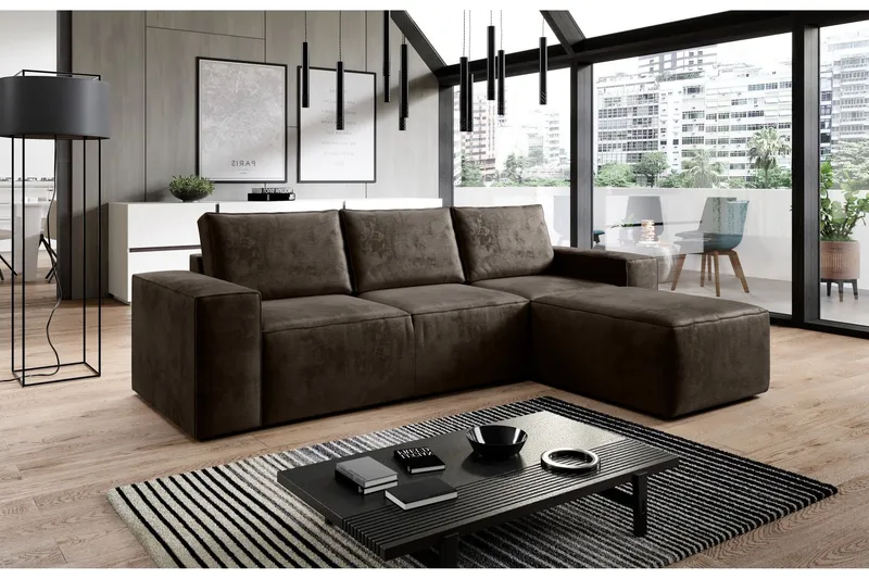 Kamli Bäddsoffa m. Divan med Förvaring - Rosa (Art.nr 1581052) — Rosa