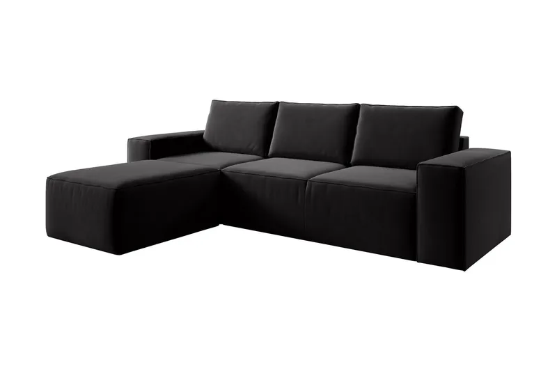 Kamli Bäddsoffa m. Divan med Förvaring - Svart (Art.nr 1580923) — Svart