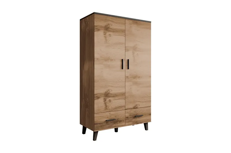 Kardos Garderob 110 cm - Natur/Svart — Natur/Svart