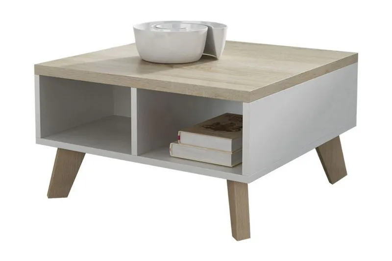 Kardos TV-bänk 60 cm - Vit/Ek — Andrarum