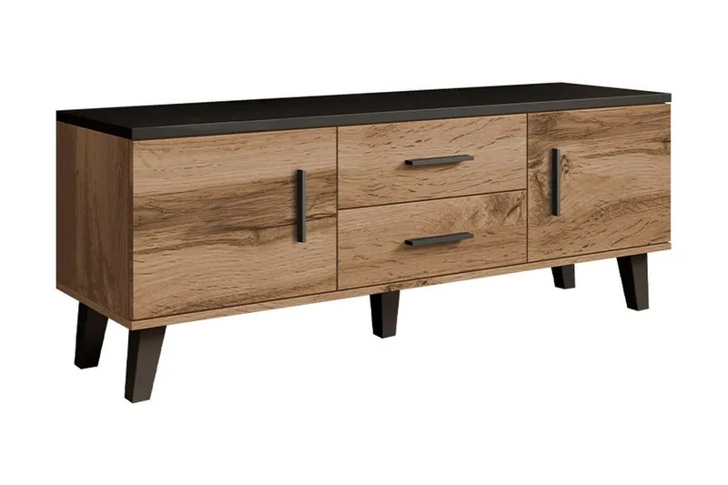 Kardos Tv-möbelset 140 cm - Natur/Svart — Natur/Svart