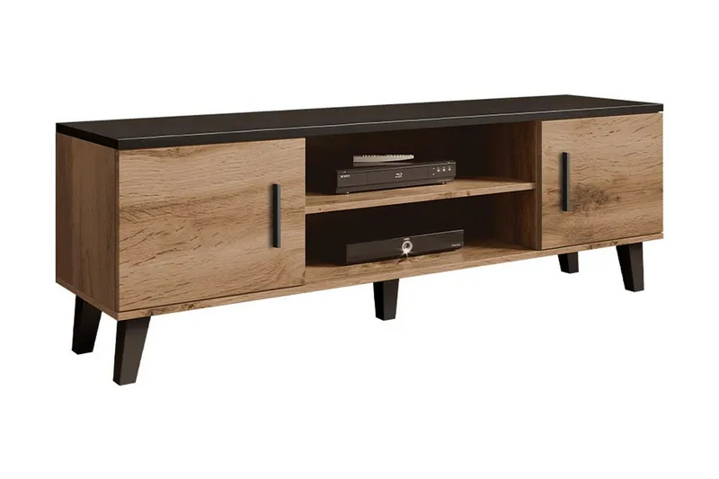 Kardos Tv-möbelset 160 cm - Natur/Svart — Natur/Svart