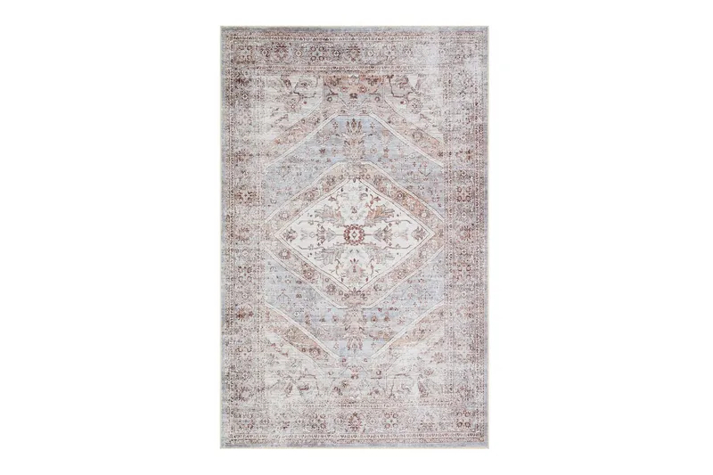 Kashan Wiltonmatta 160x230 cm Rektangulär - Blå/Creme — KM Home