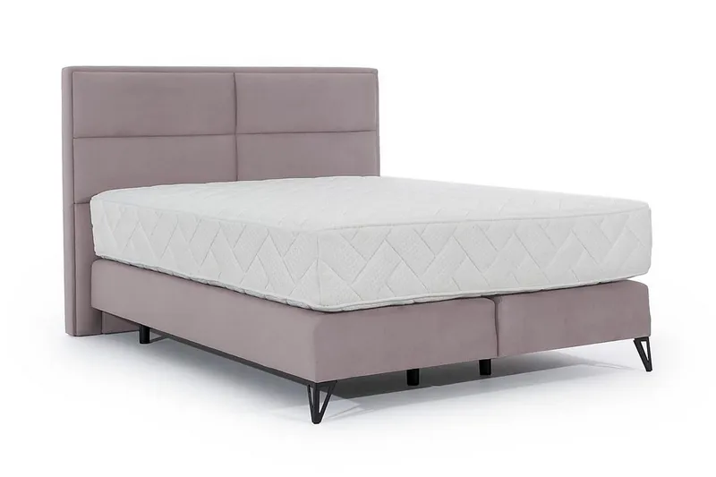 Kasyap Sängpaket Ramsäng 140x200 cm - Ljusrosa — Ljusrosa