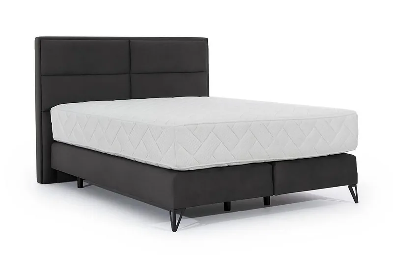 Kasyap Sängpaket Ramsäng 180x200 cm - Mörkgrå — Mörkgrå