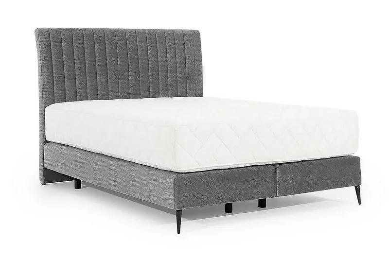 Katsuo Sängpaket Ramsäng 160x200 cm - Ljusgrå — Ljusgrå