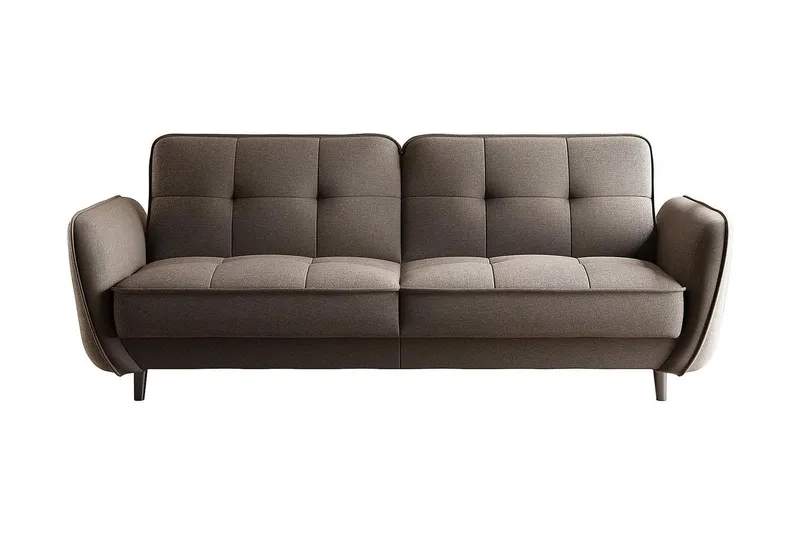 Katsuya Bäddsoffa 3-sits - Beige/Brun — Beige/Brun