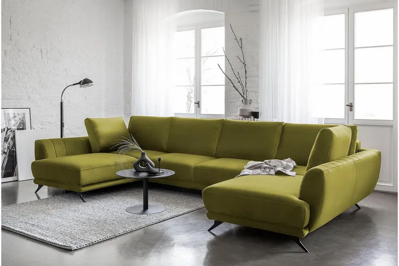 Katun Bäddsoffa Dubbelschäslong - Limegrön — Limegrön