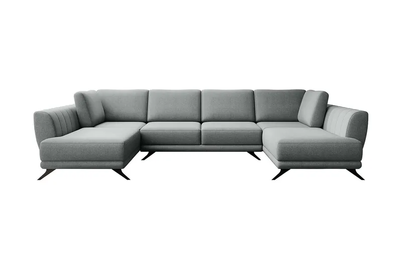 Katun Bäddsoffa Dubbelschäslong - Ljusgrå (Art.nr 1597085) — Ljusgrå