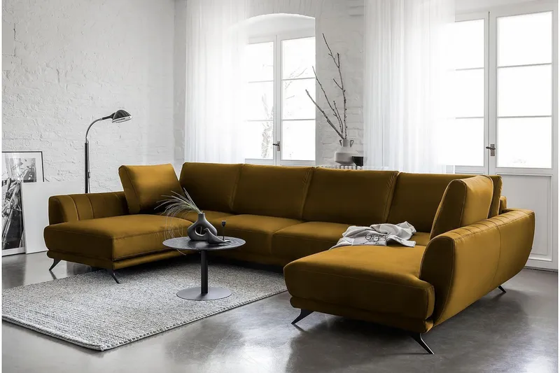 Katun Bäddsoffa Dubbelschäslong - Orange — Orange